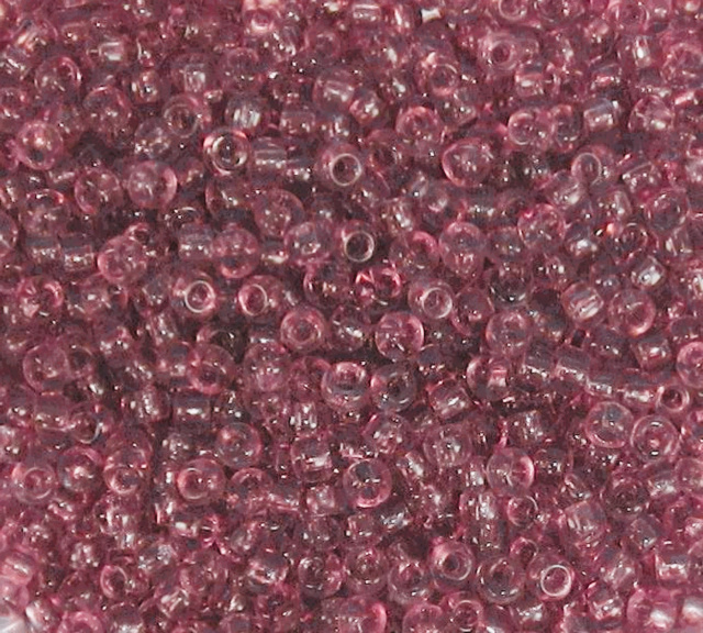 Transparent - Light Purple, Matsuno 8/0 Seed Beads